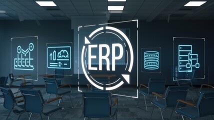 ERP System Implementation in a Modern Office Setting
