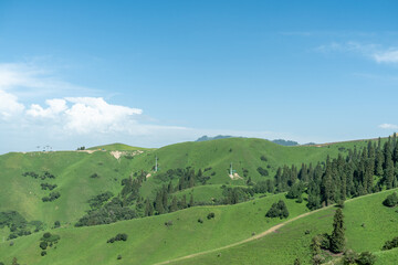 Bortala Sailimu Lake Scenic Area, Xinjiang Uygur Autonomous Region, China
