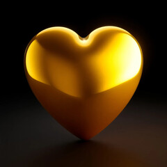 Highly Detailed 3D Render Heart Illustration