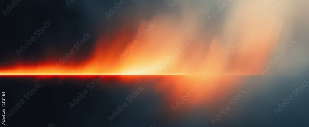 Poster abstract gradient background with soft textures in warm orange and cool grey