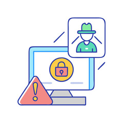 fraud alert icon, fraud alert vector illustration-simple illustration of fraud alert. perfect for fraud alert logos and icons