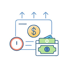 overdue payment icon, overdue payment vector illustration-simple illustration of overdue payment. perfect for overdue payment logos and icons