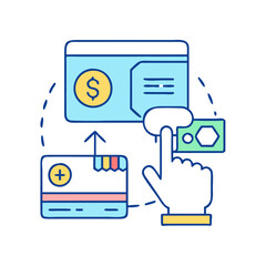 payment processing icon, payment processing vector illustration-simple illustration of payment processing. perfect for payment processing logos and icons