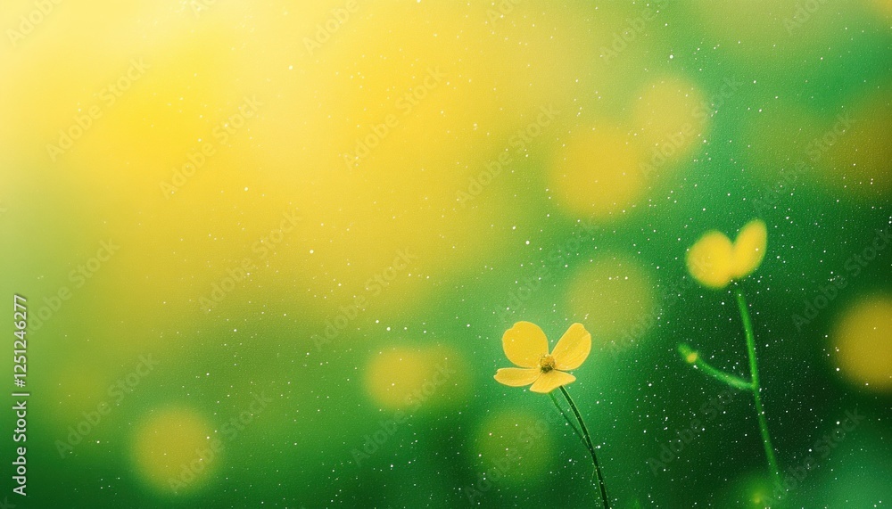 Poster abstract gradient green background with high-quality grainy texture for digital design