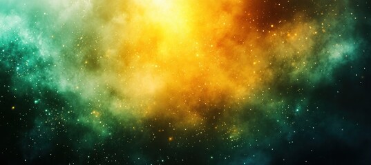 Naklejka premium Vibrant Abstract Green and Yellow Gradient Background Soft Brush Strokes Natural Light Effects Tranquil Dreamy Atmosphere