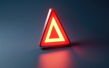 Red triangle warning sign