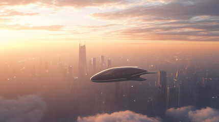 Obraz premium sunrise over the city