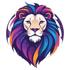 Obraz premium Lion Vector Art Animal Modern Urban Graphic Illustration