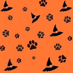 halloween seamless pattern