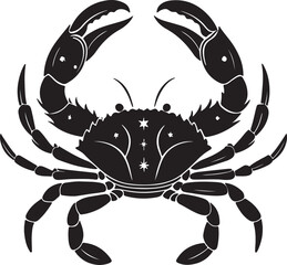 blank and white crab on white background