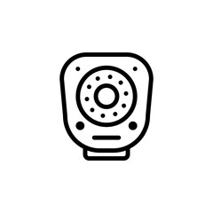 Bodycam line icon, body camera made linear style, sign camera for use logo and other design.