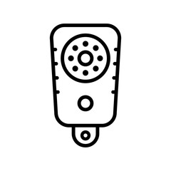 Bodycam line icon, body camera made linear style, sign camera for use logo and other design.
