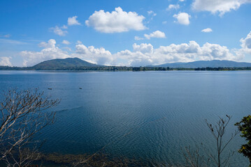Scenic view of Diatas Lake, Alahan Panjang, West Sumatera, Indonesia.