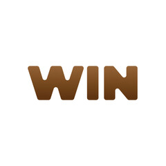 win vector logo. Template letter simple.