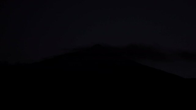 the teide mountain in an evening timelapse 4k 30fps video