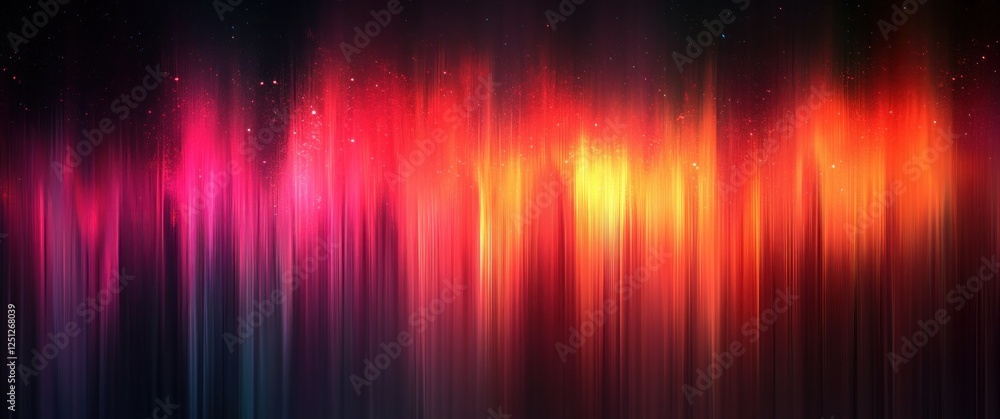 Aufkleber dynamic abstract poster design with dark gradient background and vibrant colors