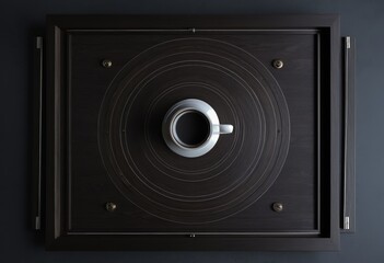 Fototapeta premium Position-set top view on the table