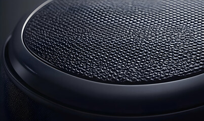 Close-up detail shot of a textured, dark-colored surface, possibly leather or synthetic material.  Ideal for backgrounds or product textures.