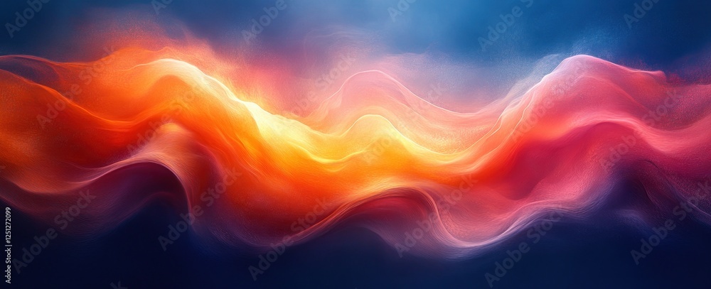 Poster dynamic abstract background in orange and black with glowing gradient noise texture for posters and 