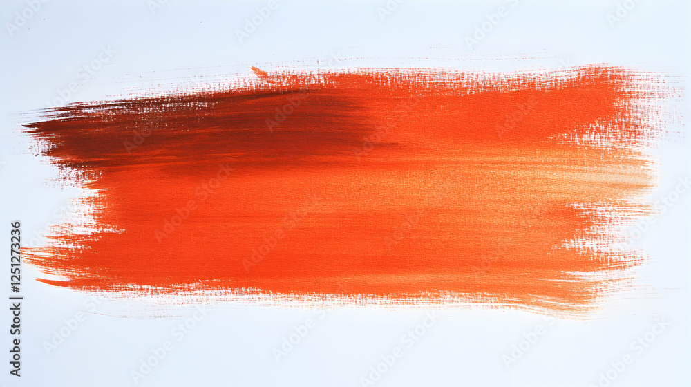 Poster abstract orange and brown paint strokes on white background, ideal for design projects, adding textu