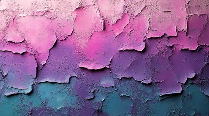 Colorful purple, pink, and green urban wall texture offers a bold, acid-inspired backdrop for creative designs.