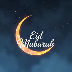Fototapeta premium eid mubarak greeting card
