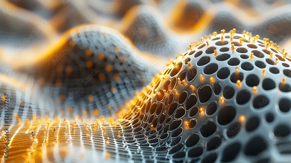 Poster striking 3d render of an intricate neural network model showcasing the intricate interconnections an