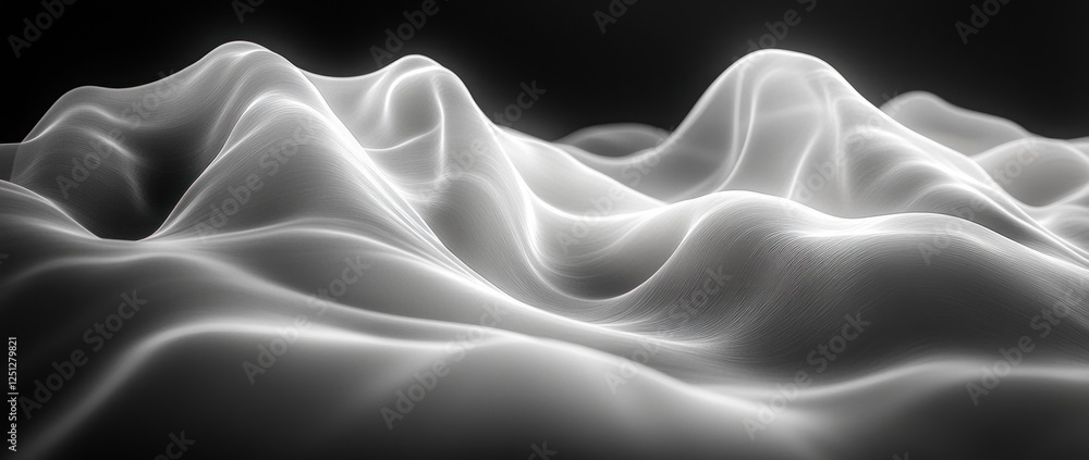 Poster black white abstract gradient texture smooth minimalist design background