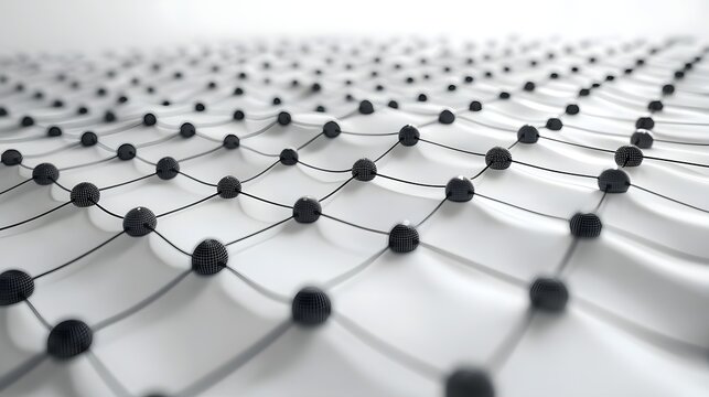 Interconnected neural network layers representing deep learning algorithms and intelligent data processing