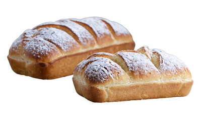 Delicious Brioche Bread isolated transparent background cutout