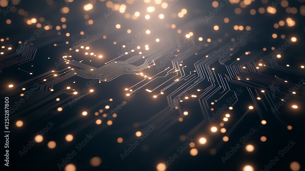 Aufkleber Close-up image of an advanced AI processor showcasing intricate details and technology.