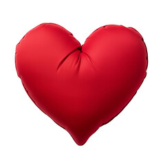 red heart pillow transparent background