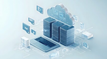 Comprehensive cloud based data storage solution with layered file system and seamless digital connectivity enabling efficient file digital transformation for organizations