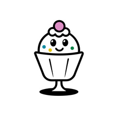 ice cream with chocolate