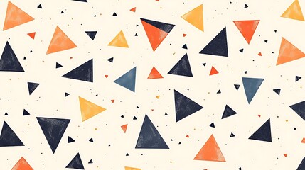 Abstract Geometric Triangle Pattern Design