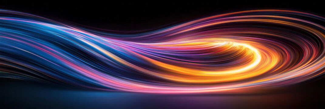 A dynamic depiction of magnetic fields around a bar magnet, displayed with vibrant field lines,