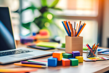 Obraz premium Web design studio creating a page with modules and plugins