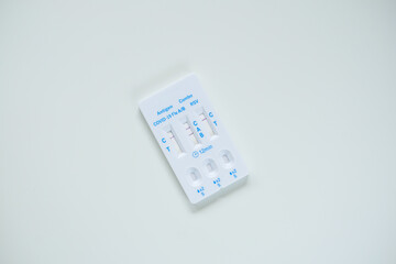 Positive Flu A result on a rapid test for COVID-19, Flu A B, and RSV