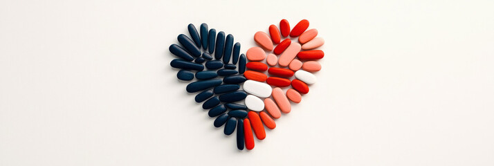 Fototapeta premium A creative collage of family photos arranged in the shape of a heart, dedicated to celebrating moms
