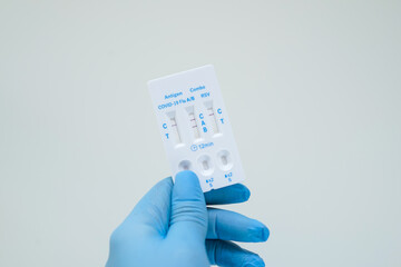 Positive Flu A result on a rapid test for COVID-19, Flu A B, and RSV