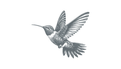 Fototapeta premium hummingbird vector | bird vector | hummingbird illustration | hummingbird silhouette | hummingbird tattoo | hummingbird engraving | hummingbird drawing