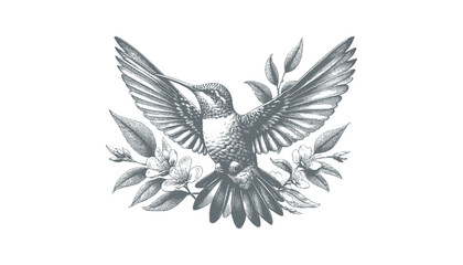 hummingbird vector | bird vector | hummingbird illustration | hummingbird silhouette | hummingbird tattoo | hummingbird engraving | hummingbird drawing