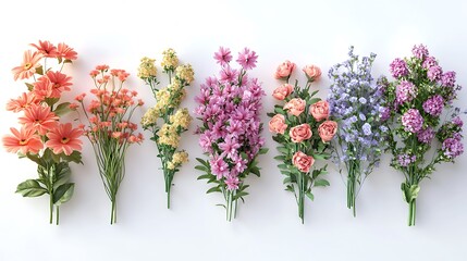 Fototapeta premium artistic vibrant spring floral display pictures