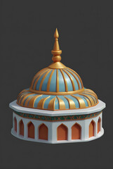 Fototapeta premium Modern 3D Mosque Architecture for Ramadan