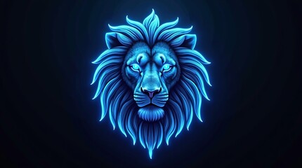 Obraz premium lion head vector illustration