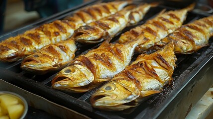 Holidays preparation of fried fish