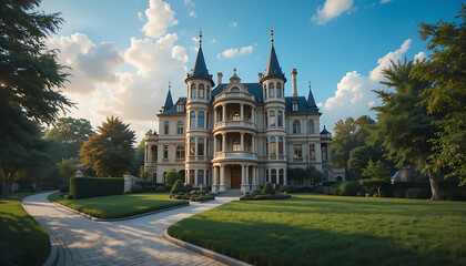 Fototapeta premium the cathedral of st nicholas in prague, castle royal house