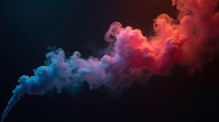 Fototapeta premium smoke on black background