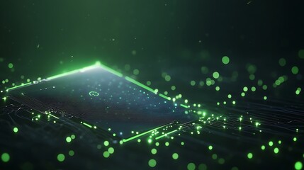 A futuristic digital lock featuring biometric scanning technology for enhanced security.