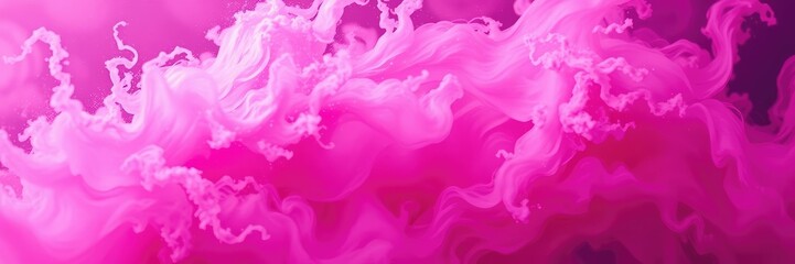Fototapeta premium A swirling mass of pink and purple hues fills the frame creating a sense of dynamic movement, dreamy atmosphere, vortex
